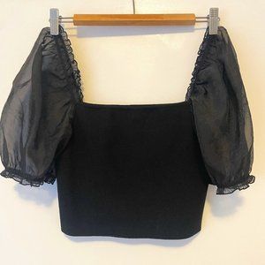 Aritzia Wilfred Puff Sleeve Top